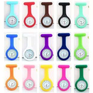 Foreign Trade Nurse Watch Silicone Chest Watch Pin Watch Student Pocket Watch Quartz Logo Gift Dial Watch in Stock