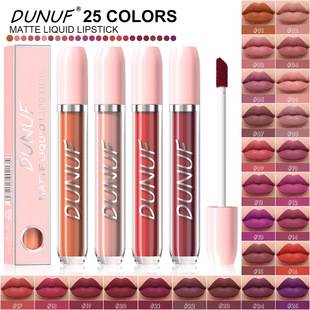 Dunuf 25-Color Velvet Matte Waterproof Lipstick Non-Stick Cup Long-Lasting Lip Gloss Please Check the Link for the Disclaimer