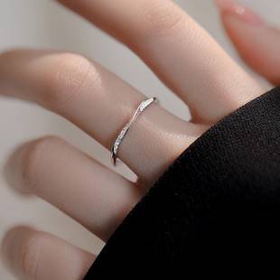 Mobius Strip Ring for Women, Light Luxury Niche Design, Ins Style, Adjustable Index Finger Ring, Couple Rings, Versatile