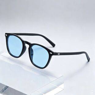 New large-frame fashion TR polarized photochromic sunglasses for round faces, slimming effect for large faces, unique internet celebrity night vision glasses