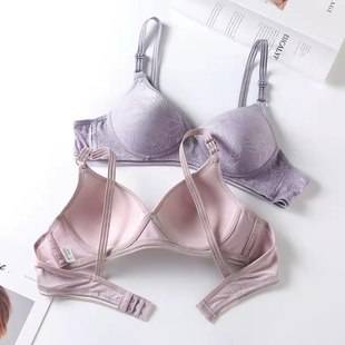 Factory direct approval of the new middle-aged and elderly small chest two-breasted bra thin ladies mother underwear cross-border foreign trade