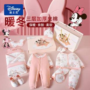 Disney Baby Clothes Gift Box Set Baby Girl Birth Meeting Gift Newborn Cotton Clothing Set Box Cotton Clothing Winter