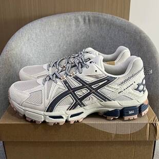 Putian Shoes Gel-Kahana 8 Sports Shoes Light Gray Unisex Retro Versatile Casual Shock-Absorbing Wear-Resistant Running Shoes