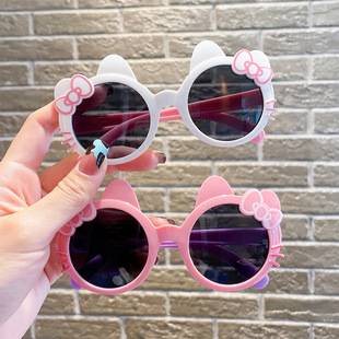 Children's Sunglasses Cartoon Cute Baby Girl Sunglasses Girls' UV-proof Little Girl Sunshade Glasses Fashion