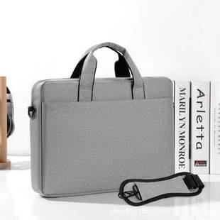 15.6inch Laptop Bag, Business Satchel, Water-Repellent Official Bag, Men's and Women's Office Bag, Printed Logo