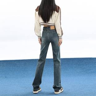 High-Waisted Slim Straight-Leg Jeans for Women, 2026 Autumn New Style, Slimming Versatile Cigarette Pants, Floor-Length Pants for Tall Women