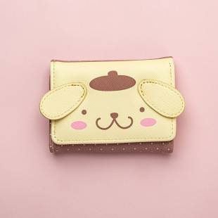 Cartoon cute girly face-shaped wallet card holder short wallet coin purse coin storage bag