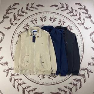 Rl Ralph Lauren Logo Autumn and Winter Retro Zipper Waterproof Couple's Embroidered Lapel Jacket for Women