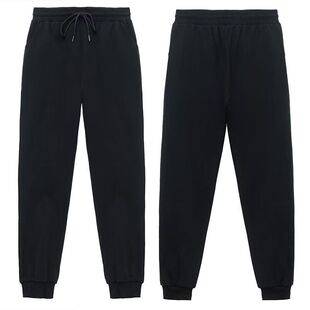 2026 Autumn/Winter Cotton Men's Casual Sweatpants Knitted Terry Jogger Pants Trendy Sports Solid Color Pants Wholesale