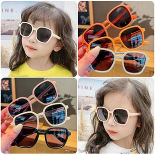 Children's Sunglasses Girls Boys Sunglasses Trendy Cool Girls Baby Fashion Silicone Glasses Sun Protection Uv Protection Women