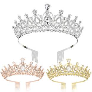 Popular European and American crystal bridal wedding evening headpiece, wedding headband, hair accessory, performance tiara, car show crown