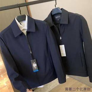 2024 Spring Thin Jacket Middle-aged and Elderly Men's Business Casual Lel Jacket Middle-aged Men's Dad Jacket