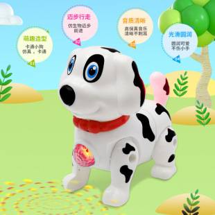 Children's Electric Dancing and Rotating Boy and Girl Baby Baby Moving Stunt Dog with Sound Running Light Toy Gift