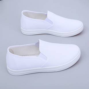 Nurse Shoes Women's White Flats Non-Slip Casual Shoes Light and Comfortable Beauty Shoes Small White Shoes Flats Old Beijing Cloth Shoes