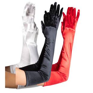 Extended Gloves Cosplay Clothing Accessories Sexy Nightclub Long Gloves Dress Satin Wedding Performance Gloves