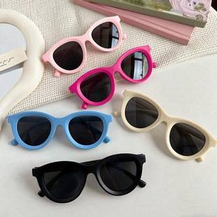 Korean Style Children's Fashion Dopamine-Colored Sunglasses Ins Unisex Baby Outdoor Sunshade Casual Wear Sunglasses