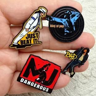 Michaeljackson Michael Jackson Brooch Metal Badge Bag Clothing Pin Badge