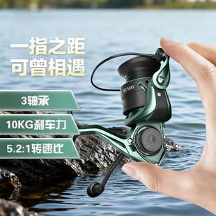 Micro Fishing Reel Spinning Wheel Lure Special Long-Range Fishing Line Wheel Oblique Metal Line Cup Mini Fishing Wheel Wholesale
