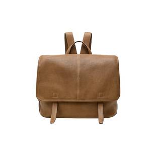 [Same Style as Song Jia] Original Vegetable-Tanned Sheepskin Messenger Backpack, Large Capacity, New Style for Work, Commuting, and Leisure