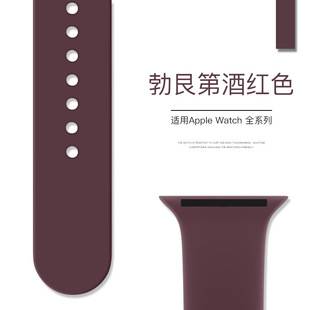 Apple Watch Strap iWatch Watch Strap Suitable for Apple Watch12 Silicone Strap Single Buckle Ultra4
