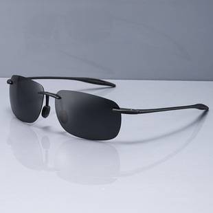 Cross-Border Tr Frameless Men's Polarized Sunglasses, Women's Fashion Sunglasses, High-End Anti-Uv Glasses, Light Luxury