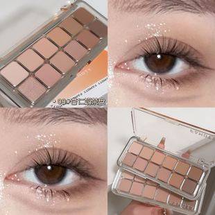 FAMOTY12 color eye shadow matte fine flash vitality gentle small honeydew melon earth color light face plain boiled water cosmetics