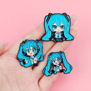 Hatsune Brooch Cartoon Metal Badge Creative Personalized Jewelry Medal Clothing Brooch Bag Cute Accessories