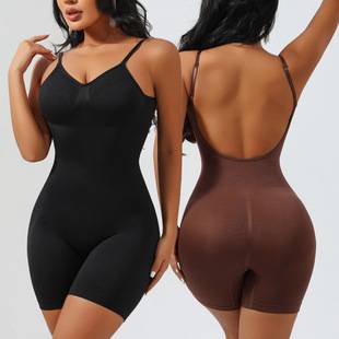 Women's Body Shaping Sexy Backless Base Tunic Underwear plus size Body Shaping Tight Tunic