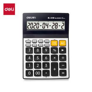 Deli 1526Es Voice Calculator with Real Human Voice, Large Calculator with Big Buttons and Large Screen