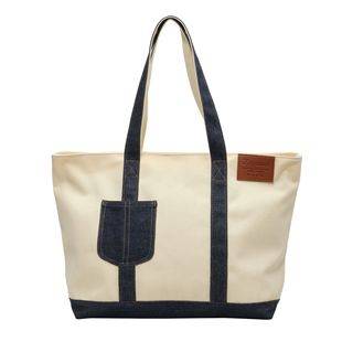 2026 Spring Urban Simple Canvas Tote Bag for Women with Stitched Details, Single Shoulder Crossbody Bag, Large Capacity Handbag
