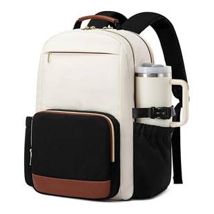 Laptop Women's Backpack Short-Distance Travel Luggage Storage Backpack Large Capacity Lightweight Burden-Reducing Mommy Bag