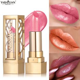 Pearlescent lipstick cross-border hot-selling distribution and wholesale YABAOLIAN starlight diamond lipstick with large glitter particles pearlescent lipstick