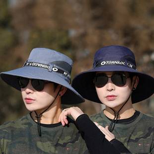 Fisherman Hat Outdoor Men's Sun Protection Hat Fashionable Sun Protection Hat Sports Summer Hat Men's Cross-Border Wholesale