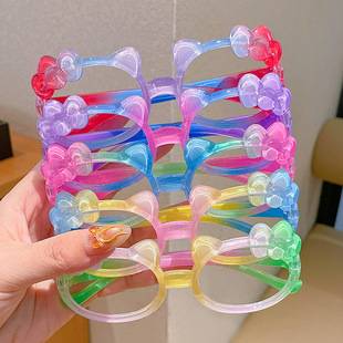Children's Glasses Frame Without Lens Sunglasses Silicone Boys and Girls Cartoon Cute Birthday Sunglasses Girl Baby Glasses Frame