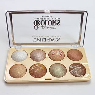 Capel's Popular New Eight-Color Pearlescent Baked Powder Compact Makeup, Contouring Blush, All-In-One Highlighter, Eyeshadow, Exclusively for Cross-Border Sales