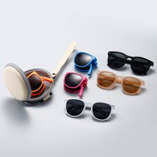 Children's Sunglasses Folding Sunglasses Casual Summer Anti-UV Baby Glasses Women's Korean Style Trendy Boy's Sunglasses
