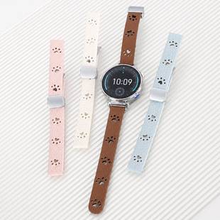 [Watch Strap] Suitable for Huawei GT6 watch, new watch5pro hollow cat scratch leather strap, magnetic wristband