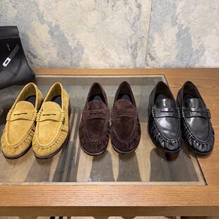 Retro Old Money Style Loafers for Women 2026 New Spring and Autumn Flats Retro British Flat Shoes Export Casual Women's Shoes