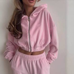 2025 European and American Fashion New Hooded Sweatshirt Casual Fashion Sports Suit