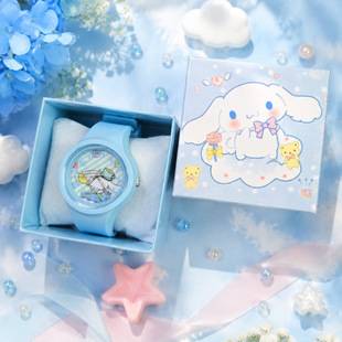 Low-price wholesale round silicone watches, Sanrio cartoon watches for middle and high school students, new quartz watches for women wholesale