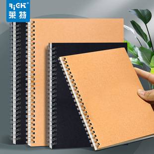 Direct Sales from Wright Factory, Wholesale in Stock A5 Kraft Paper Notebooks, B5 Spiral Office Notebooks, Thickened Notebooks
