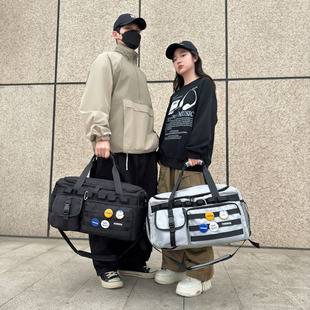 Hong Kong Wind Harajuku Large Capacity Business Travel Bag Business Travel Crossbody Bag Sports Dry and Wet Separation Training Backpack