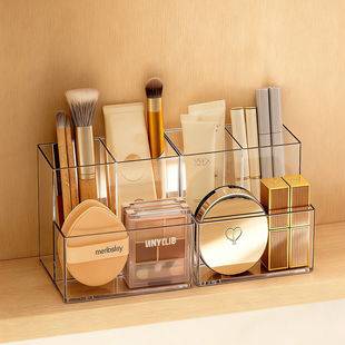 Mirror Cabinet Storage Box, Cotton Pads, Powder Puffs, Lipstick, Dressing Table, Transparent Storage Rack, Cosmetics Table Organizer, Skin Care Products