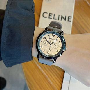 Watch Men's Ins High-value Student Niche All-match Junior High School Student White Women's Civil Service Examination Watch