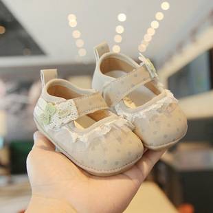 Spring and Autumn New Soft Sole Non-Slip Baby Walking Shoes, Small Polka Dot Toddler Shoes, Korean Style Princess Shoes for Baby Girls