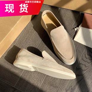Men's Summer Loafers Casual Flat Men's Shoes Slip-On Driving Shoes Large Size Breathable