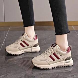 Fashionable women's sneakers 2025 autumn lightweight soft-soled non-slip casual running shoes dad shoes clearance stock dad shoes