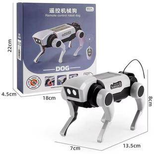 Cross-Border Remote Control Mechanical Dog Assembly Experimental Toy Male Mechanical Dog Mechanical Cat Walking DIY Internet Celebrity
