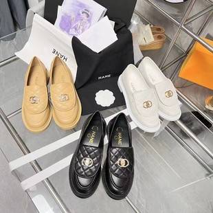 Diamond Pattern Flip-Top Bookbag Buckle Loafers 2026 Spring Low-Heel Round-Toe Casual Retro Small Leather Shoes Soft-Soled Flats