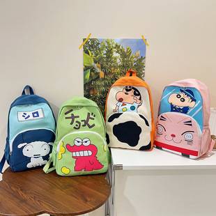 School Bag Junior High School Girls New 2025 School Season Cartoon Cute Print Large Capacity Burden Reduction Spine Protection Student School Bag